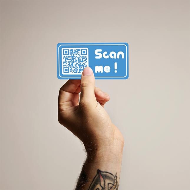 QR Code Stickers - Permanent Adhesive Builder